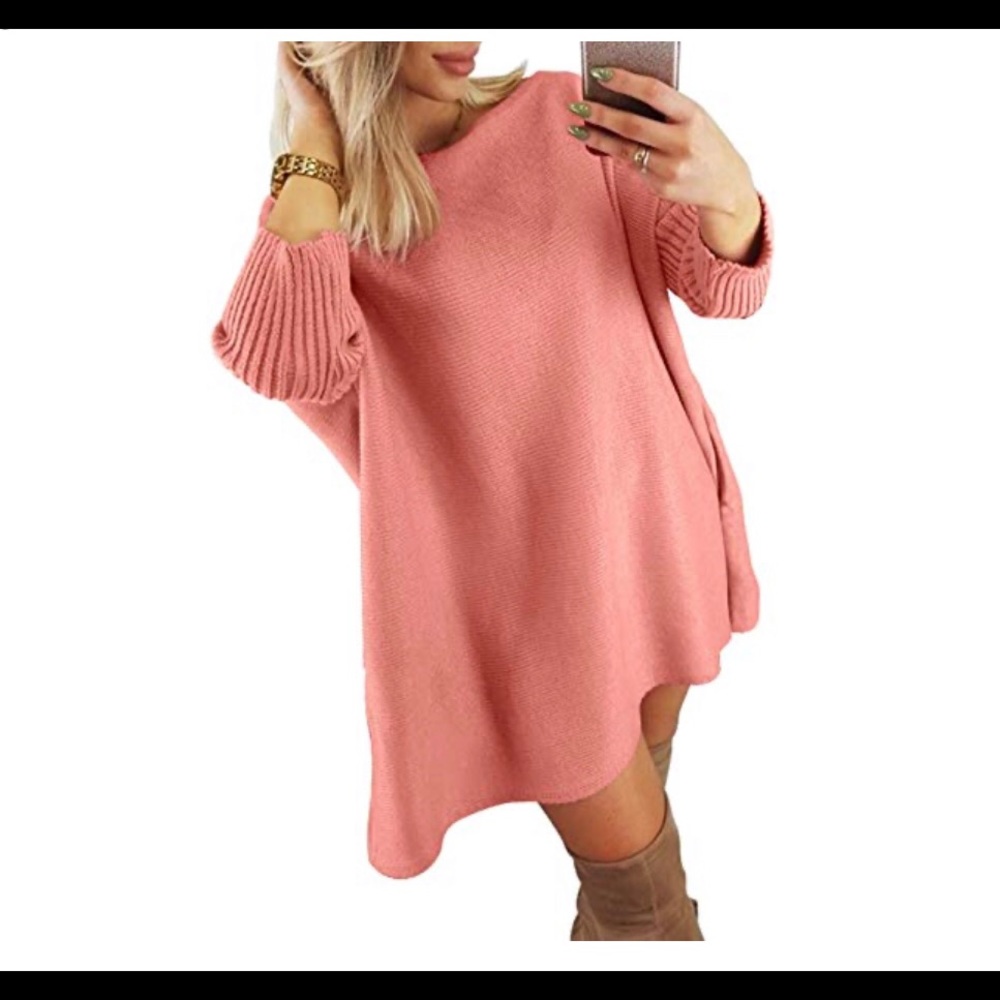NWT pink flamingo  sweater dress ❤️